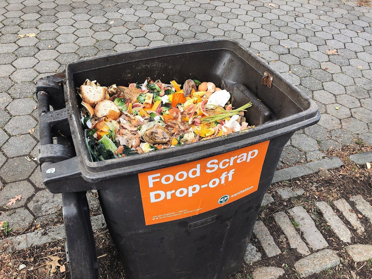 Food scraps and organic waste ready for NYC composting program drop-off