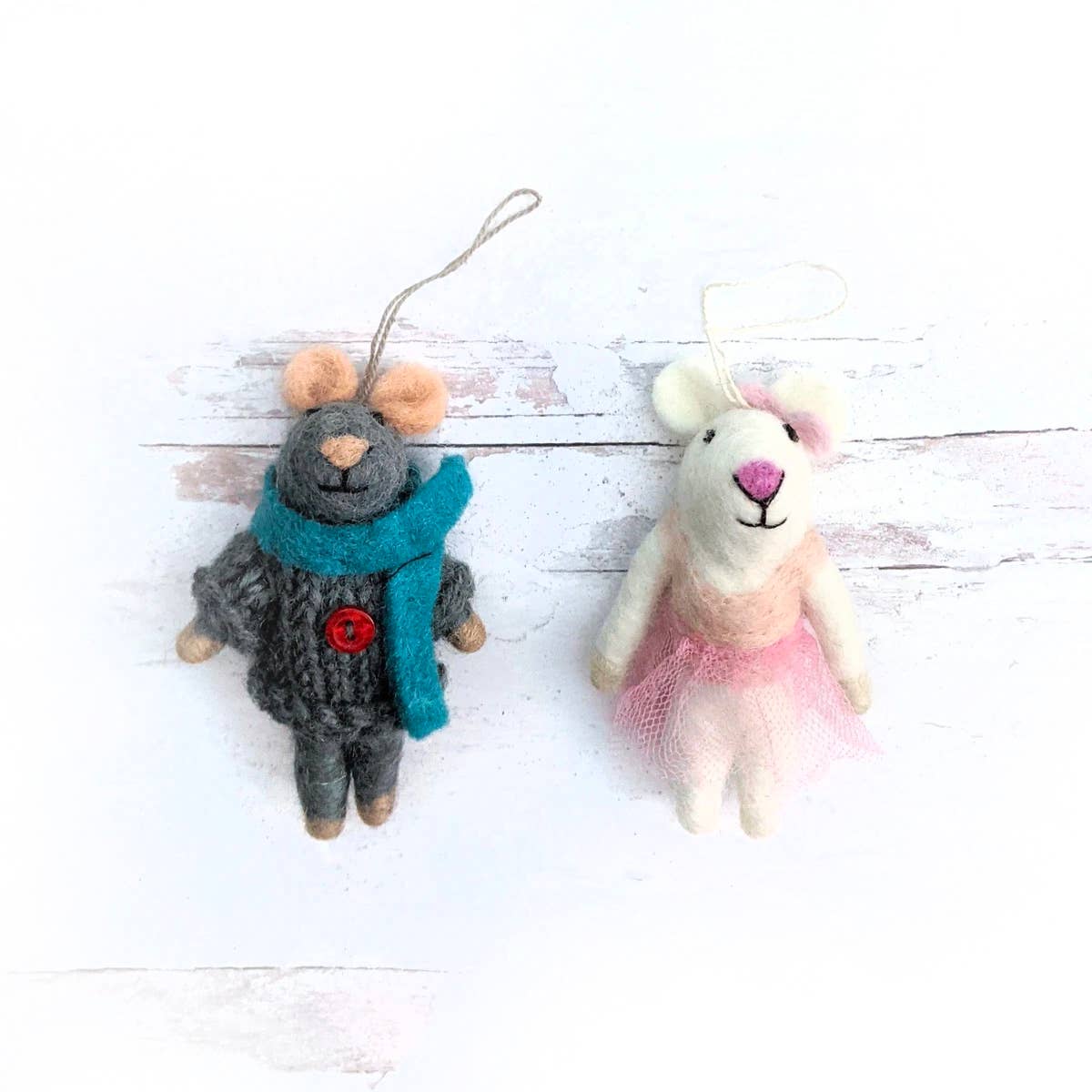 Wool Ornament Mouse