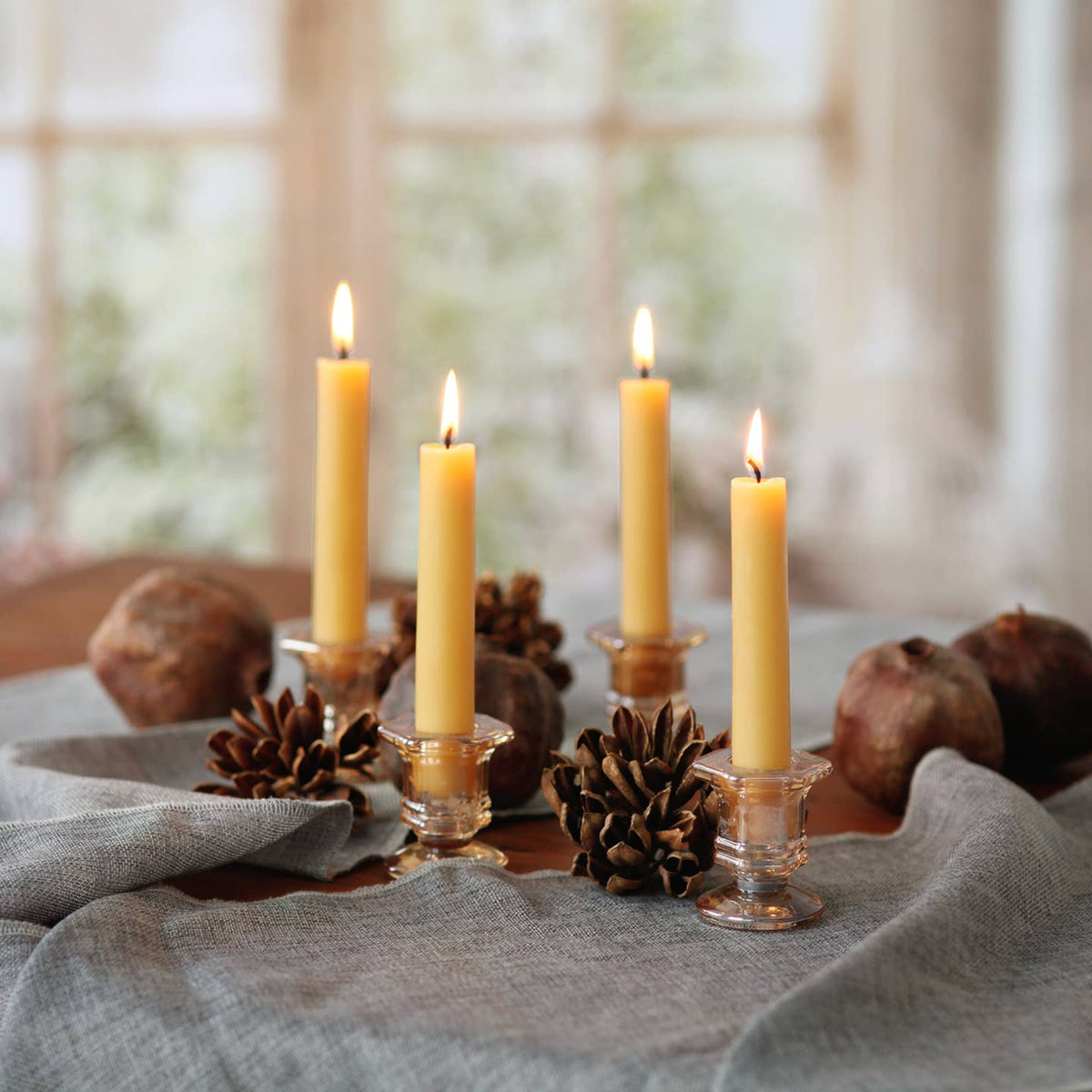 Beeswax Taper Candles