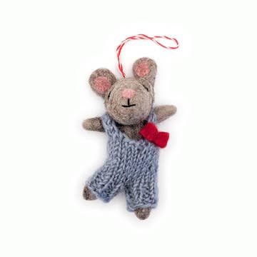 Wool Ornament Mouse