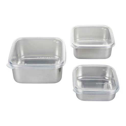 Square Nesting Stainless Steel Food Storage