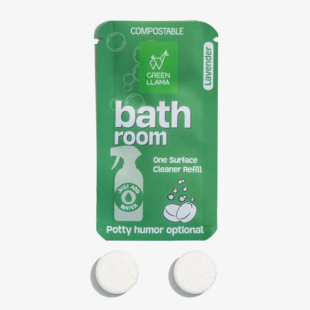 Green Llama Bathroom Cleaner Refill Tablets