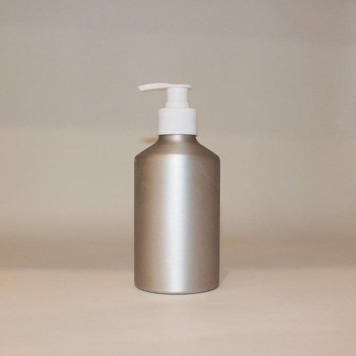 12 oz shattered proof aluminum pump bottle is great for refill on liquid hand or dish soap.  Ideal for zero waste and refill home.