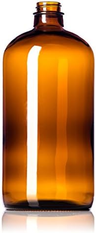 32 oz amber glass bottle is great for refilling on bulk hand soap, dish soap, laundry detergent and more.  Ideal for zero waste lifestyle home.