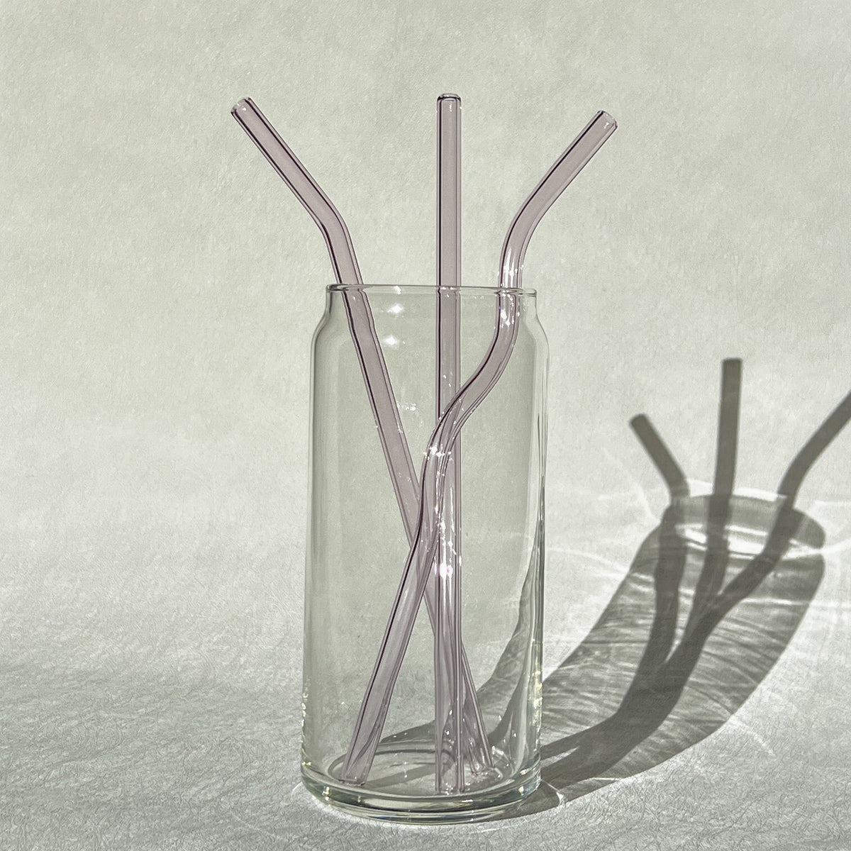 Wavy Glass Straw | Pink