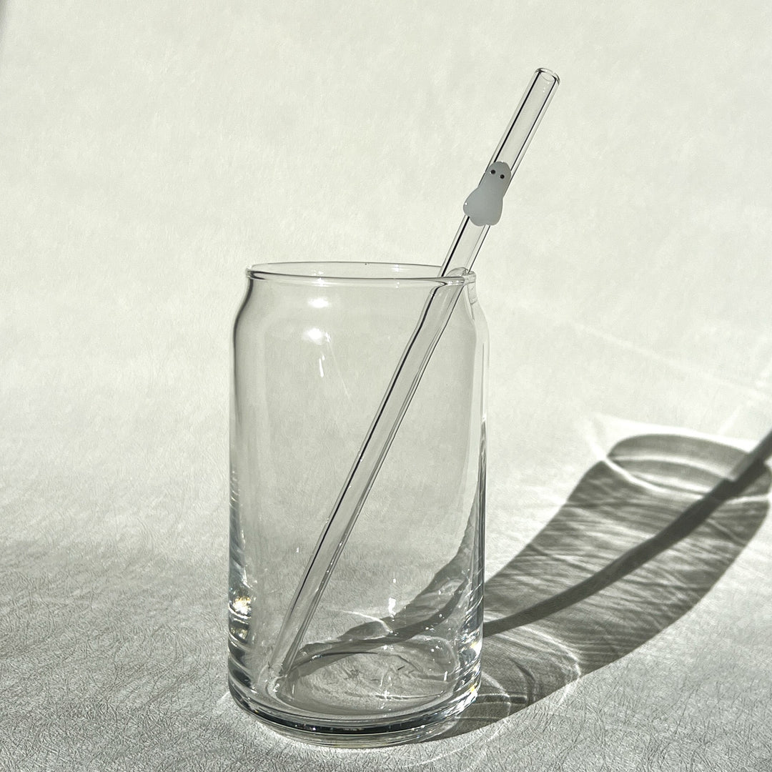 Bent Glass Straw | Ghost