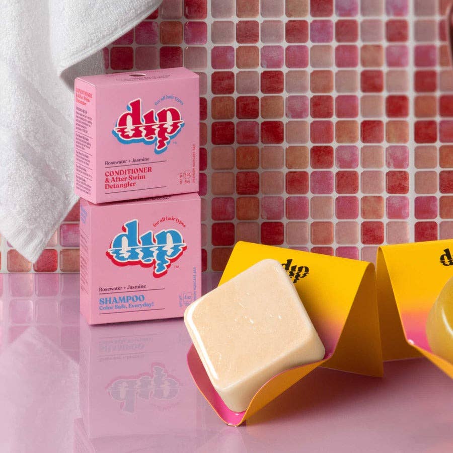 DIP Shampoo &amp; Conditioner Bar – Rosewater &amp; Jasmine, Plastic-Free