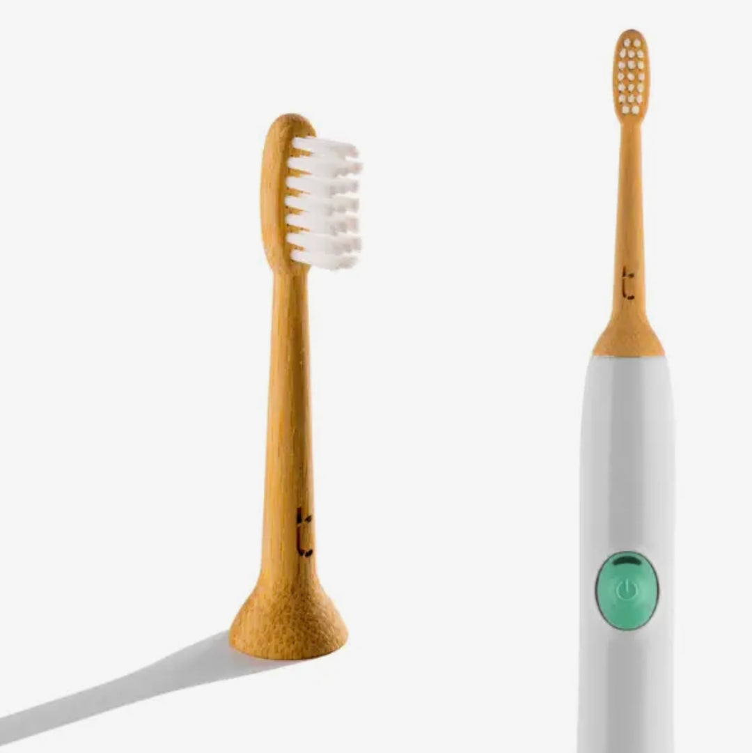 Solid Bamboo Electric Toothbrush Head