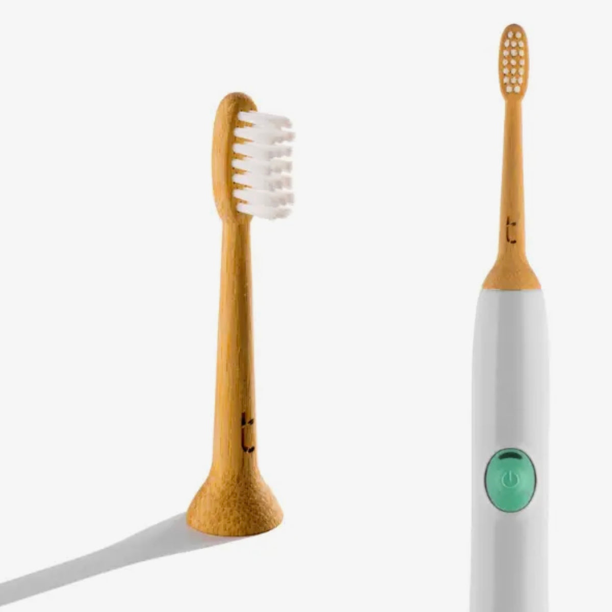 Solid Bamboo Electric Toothbrush Head