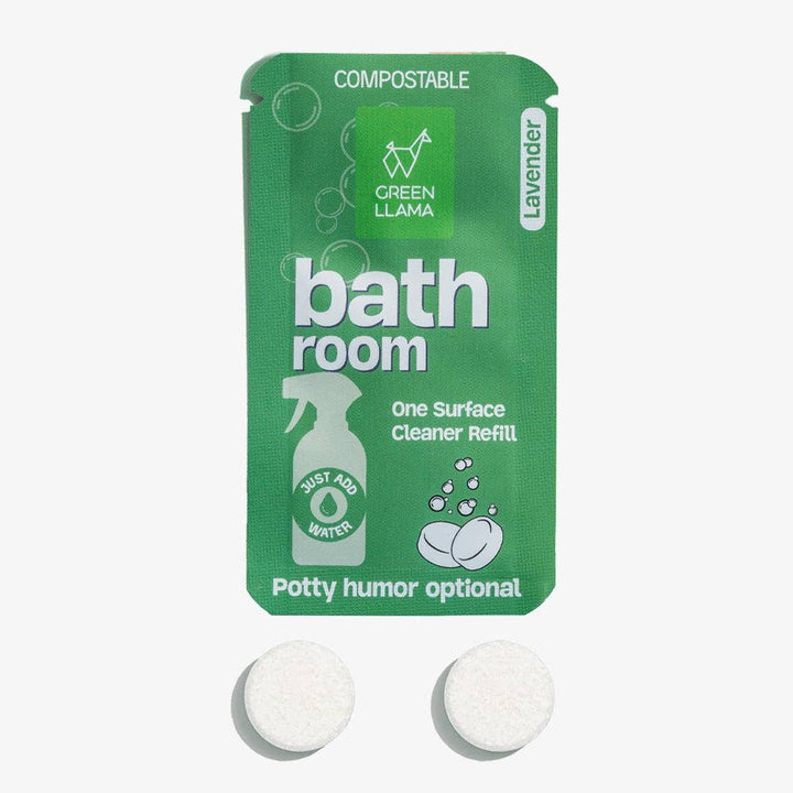 Green Llama Bathroom Cleaner Refill Tablets