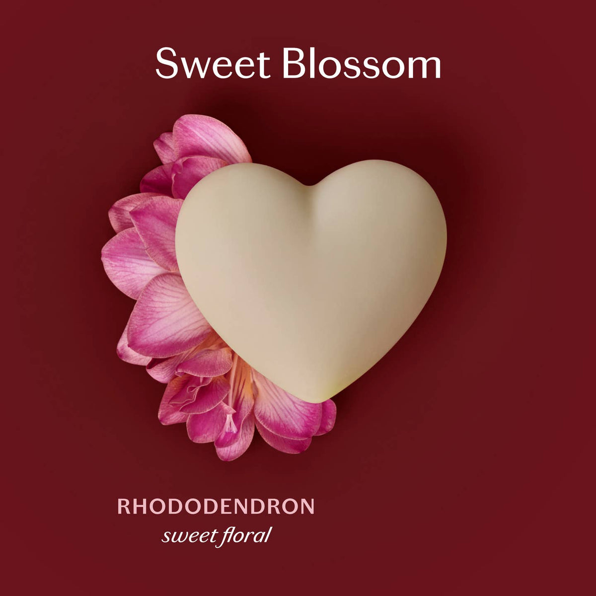Heart Shape Moisturizing Lotion Bar  Sweet Blossom