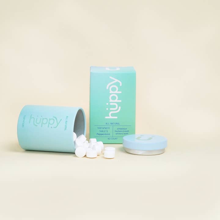 Huppy Toothpaste Tablets Tin