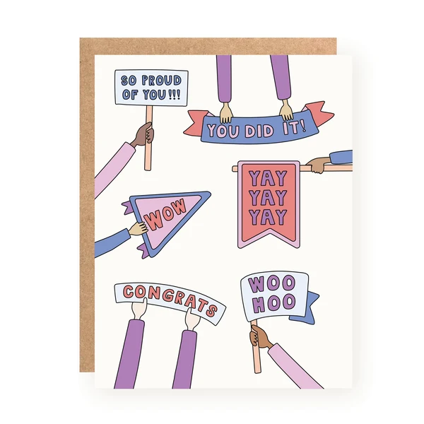 CONGRATS | Yay You Did It Congratulations Greeting Card