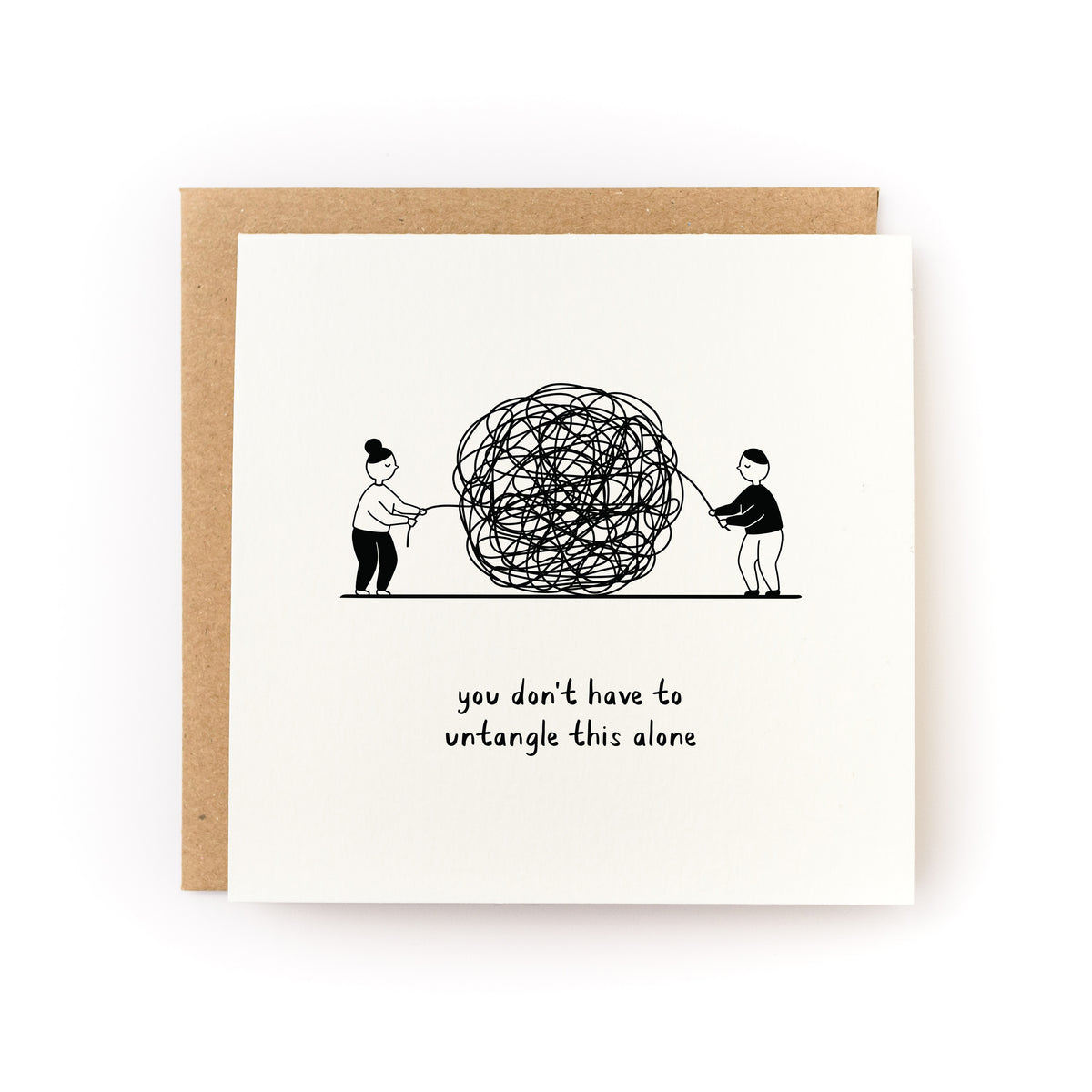 SYMPATHY | Untangle This Alone Greeting Card