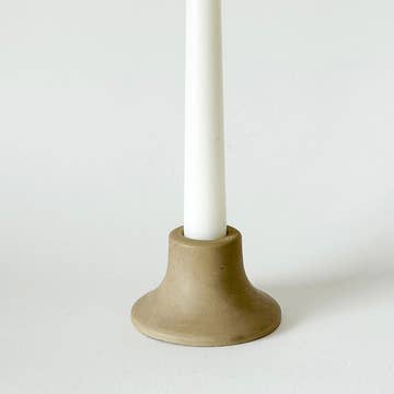 Oak Mina Short Taper Candle Holder | Candlestick Holder