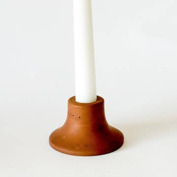 Mina Short Taper Candle Holder | Candlestick Holder Saddle