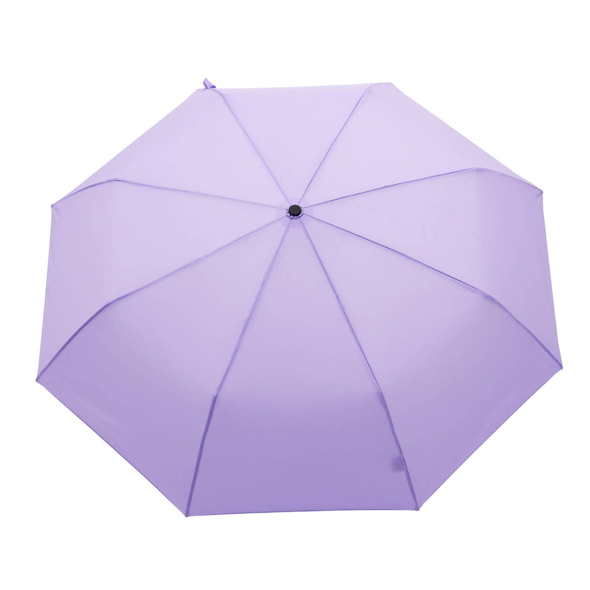 Purple umbrella on a white background