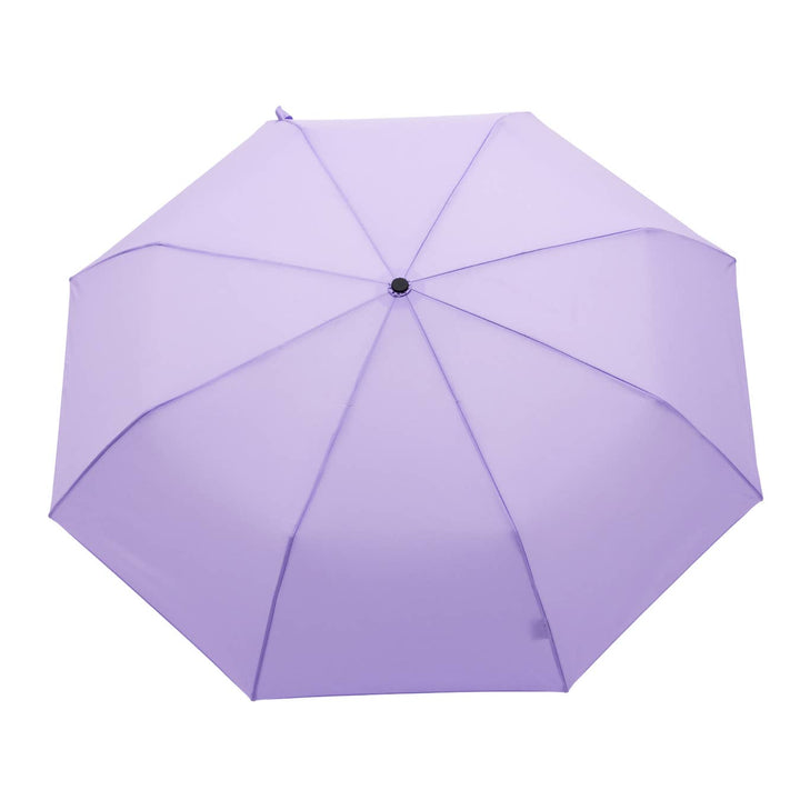Purple umbrella on a white background
