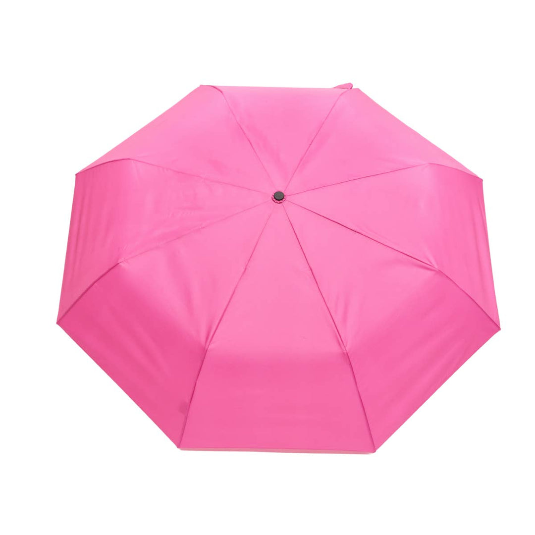Magenta umbrella on a white background