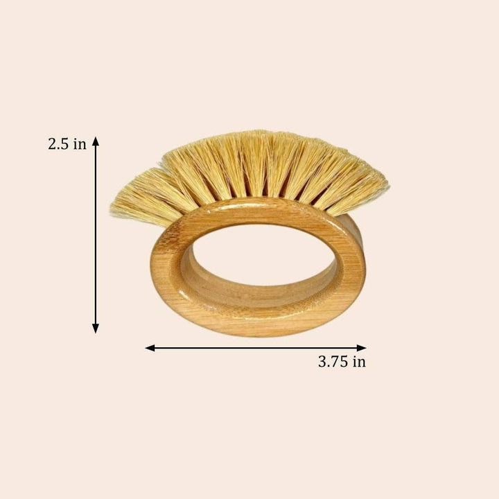 Bamboo Oval Vegetable Brush