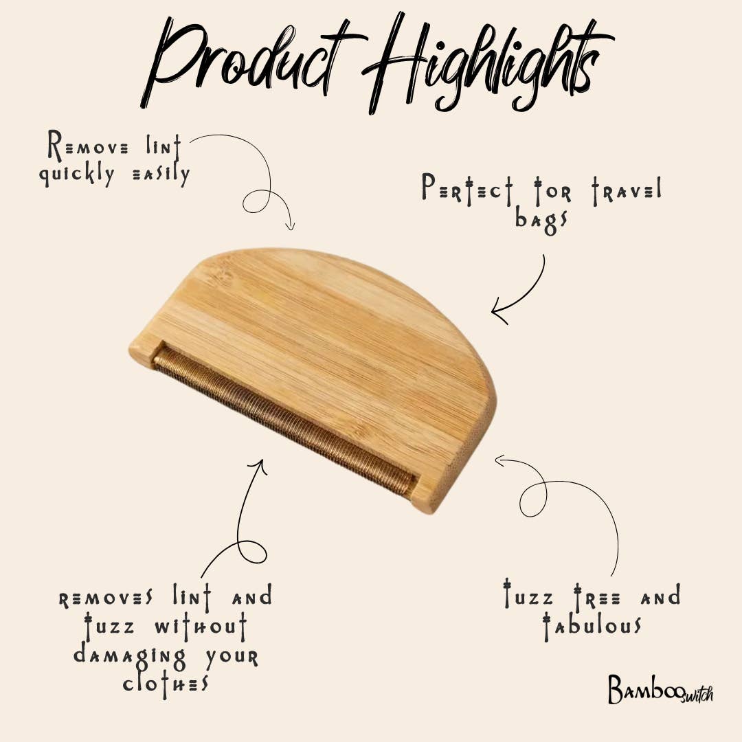 Bamboo Travel Lint Roller