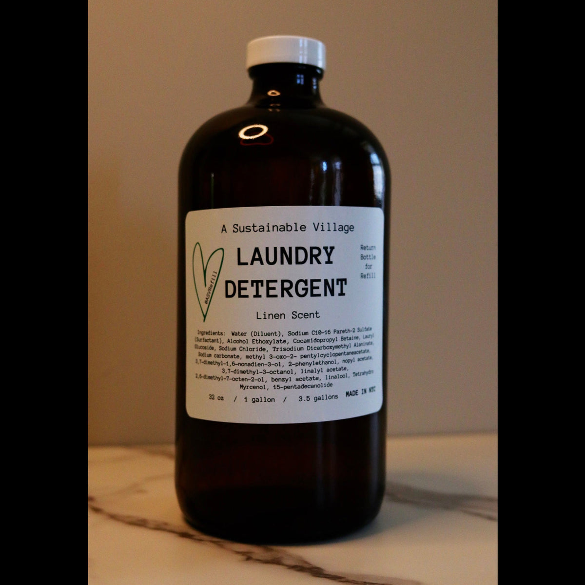 Laundry Detergent | 32 oz Glass Bottle