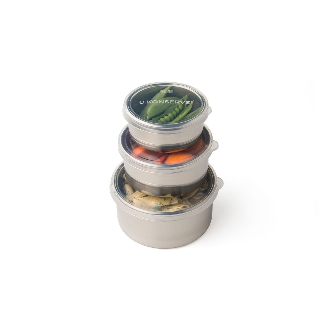 Round Stainless Steel Nesting Food Storage Trio